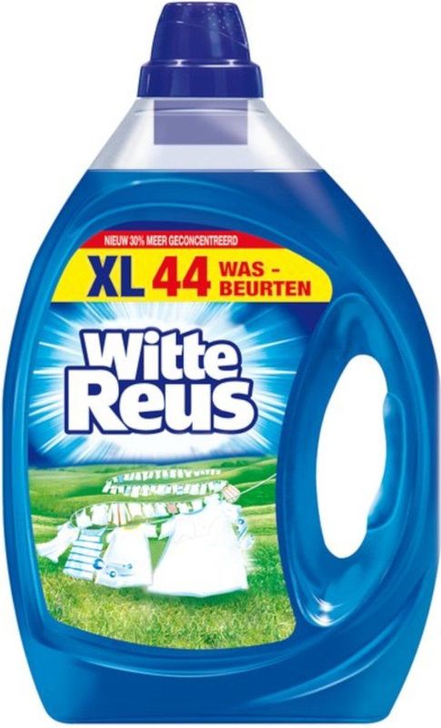 Witte Reus - Vloeibaar Wasmiddel - 2,2 L - 4 Flessen - 176 Wasbeurten