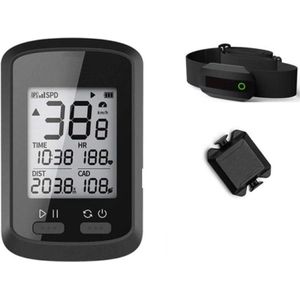 DrPhone FC4 - GPS Fietscomputer - Strava - Snelheidsmeter met cadanssensor + hartslagsensor - IPX7 Waterdicht
