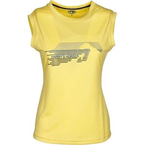 Harry's Horse Shirt Just Ride Mouwloos Kids Geel - 176