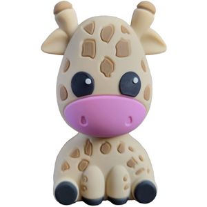 Ulticool Giraffe USB Stick Type C 128 GB voor smartphone of laptop – Origineel verjaardag cadeau idee voor vrouwen, vriendin, tiener meisjes of jongens – beige / bruin