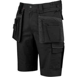 STØRVIK Thijs Stretch Korte Werkbroek Heren - Werkshort - Maat L - Zwart