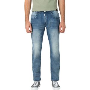 TIMEZONE Heren Jeans Broeken GerritTZ regular/straight Fit Blauw 29W / 30L Volwassenen