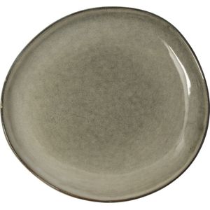Gusta ontbijtbord grijs - Servies - aardewerk - 20,5 centimeter x 19 centimeter