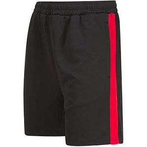 Adults Knitted Shorts met ritszakken Black/Red - 3XL