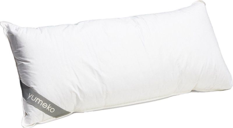 Yumeko hoofdkussen gerecycled dons 40x80 zacht - Biologisch & ecologisch