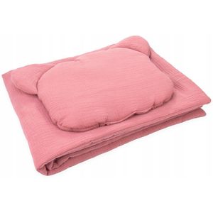 Kerstin Muslin Dekentje 75x100 cm Premium met Muis Kussen