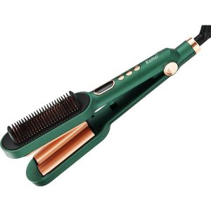 Viatel PTC Heating 2 in 1 Ceram Hair Curler and Hair Straightening Brush Stijlborstel Style Brush Stijltang Elektrische Haarborstel -Stijltang Hairbrush -Stijltang - Stylingtool