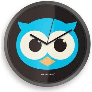 Kikkerland - Night Owl klok rond - 20x20x4cm