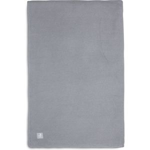 Jollein Baby Deken Ledikant 100x150cm Basic Knit - Storm Grey/Fleece