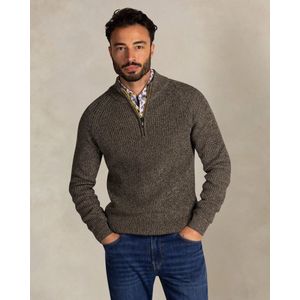 NZA - Groene - Katoenen Half Zip Trui