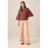 Sissy-Boy - Donkerbruine sweater met schelpen