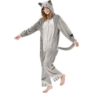 Dieren Onesie voor Volwassenen - Zacht Fleece Jumpsuit voor Carnaval, Kerst en Halloween