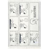 Maison Deux - Peanuts - Plaid - Zwart - 130x200cm - Wol