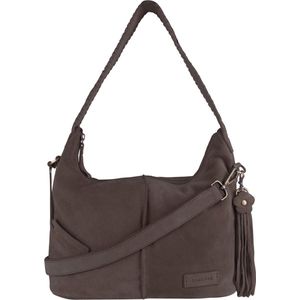 Bag2bag Suede Schoudertas - Tropea - Taupe