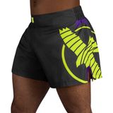 Hayabusa Icon Kickboxing Shorts - zwart / neongeel - maat XXL