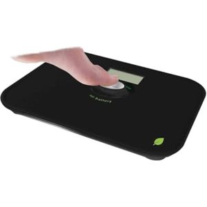 Kinetische Personenweegschaal Zwart - Milieuvriendelijk en Batterijloos, 180 kg
