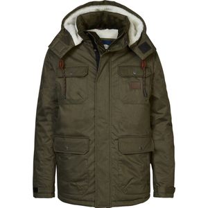 Petrol Industries - Heren Twill Jas Emmonak - Groen - Maat S