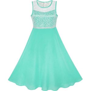 Meisjes Chiffon Bruidsmeisje Maxi Jurk 6-14 Jaar