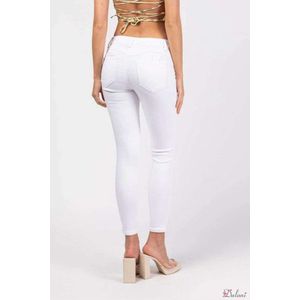 Broek Toxik3 Push-up medium normale taille wit