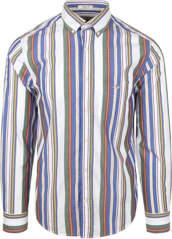 Gant - Casual Overhemd - Multicolour - Regular-fit - Lange Mouw - Katoen
