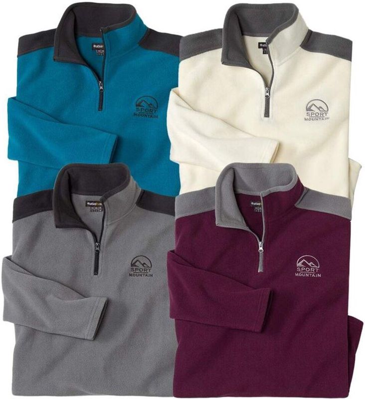 ATLAS FOR MEN - X-TREM - Microfleece Truien - 4-pack - Heren