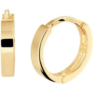 YO&NO - Oorbellen -  Goud - Oorringen - 10mm - 1,8mm - Sieraden vrouw - Heren - 14 k - 585 Goud