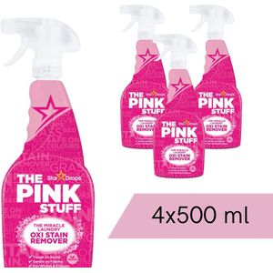 The Pink Stuff - Vlekverwijderaar Spray - 4 x 500 ml - Voordeelverpakking