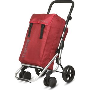 Winkelwagen Playmarket 24925D3 209 GO+ - rood- boodschapentrolley - boodschappen kar- boodschappentas op 4 wielen- boodschappen wagentje vouwkratten - boodschappentassen - koeltas op wielen-boodschappen doen