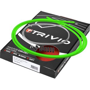 Trivio - Derailleur Kabelset RVS Compleet Neon Groen