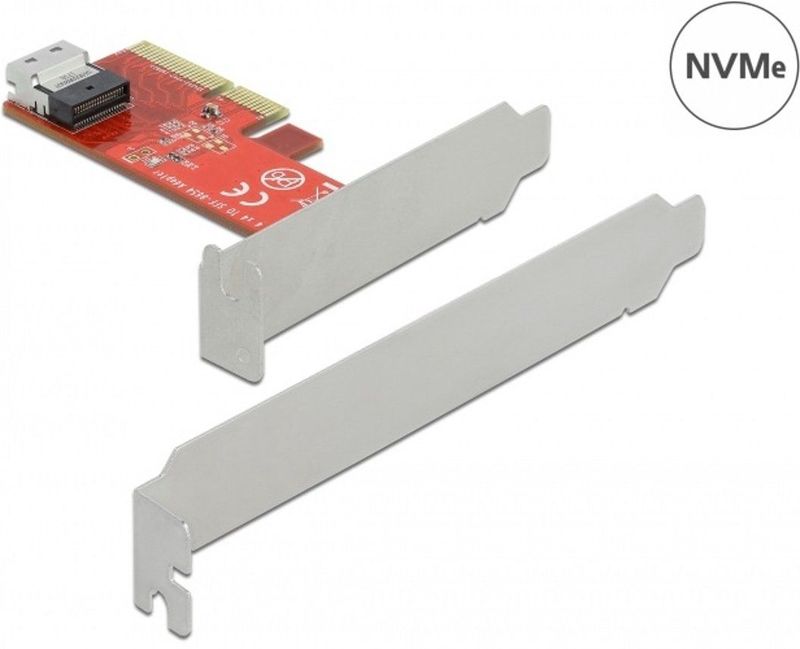 Delock - Host Bus Adapter PCI-Ex4v4 - SFF-8654 4i - Storage Controller