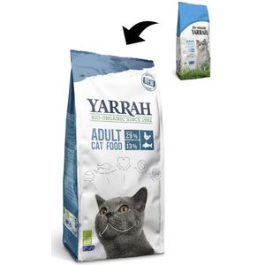 Yarrah Cat Biologische Brokken - Vis - Kattenvoer - 2.4 kg NL-BIO-01