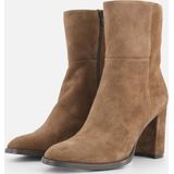 Linea Zeta Enkellaarsjes taupe Suede - Maat 36