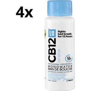 CB12 Mondwater Sensitive - 4 x 250 ml - Voordeelverpakking