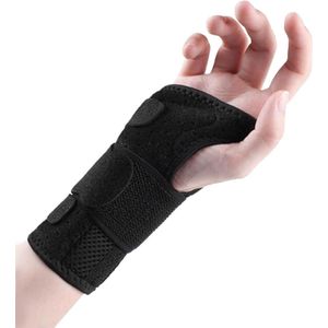 Verstelbare Polsbrace Spalk voor Carpaal Tunnel - Polssteun voor Artritis, Tendinitis en Verstuikingen - Maat M (rechts)