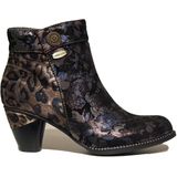 Laura Vita - Enkellaarsjes - Gemengde Kleuren - Dierenprint - Blokhak