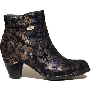 Laura Vita - Enkellaarsjes - Gemengde Kleuren - Dierenprint - Blokhak