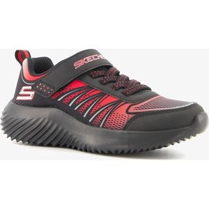 Skechers Bounder kinder sneakers zwart/rood - Maat 29 - Uitneembare zool