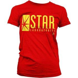The Flash Star Laboratories Girly T-Shirt Damen Red-L