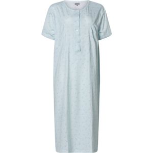 Dames nachthemd korte mouw van cocodream 614625 in blauw maat L