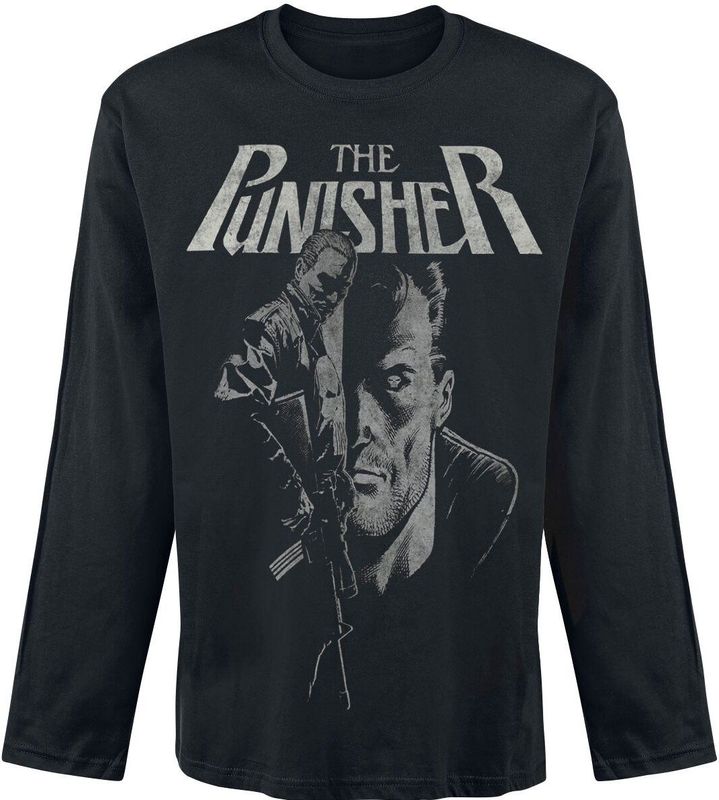 The Punisher Punisher Rifle Heren Shirt met lange mouwen - zwart - M