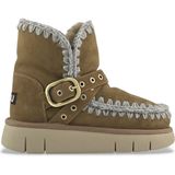Mou - MU.FW531021A - Leren Enkellaarsjes - Bruin - Casual