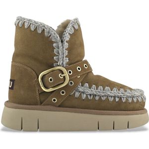 Mou - MU.FW531021A - Leren Enkellaarsjes - Bruin - Casual