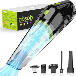 Draadloze Handstofzuiger met Led-Licht en Filters voor Auto en Huis