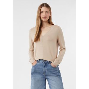 comma - T-Shirt - Lange Mouwen - V-hals