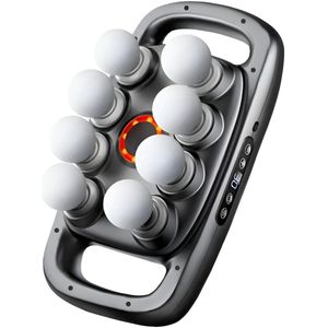 We Flow Massage Apparaat 8 Koppig - Infrarood Massage Gun - 30 Standen - Relax en Ontspanning Massage Apparaat - Sport Massage - Deep Tissue - Massageapparaten - Ontspannen - Professioneel Massageapparaat - Massage Pistool