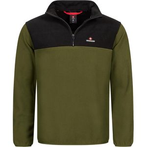 Fleece trui voor heren, herfst en winter, microfleece, sweatshirt met halve ritssluiting