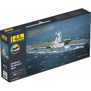 1:400 Heller 57072 Charles De Gaulle Ship - Starter Kit Plastic Modelbouwpakket