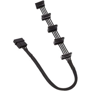 CSGoods - SATA Voedingskabel Splitter Adapter - Harde Schijf - 15-pins - 1 tot 5 - SATA Kabel Adapter