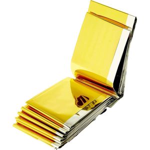 Thermische Nooddeken, slaapzak \ Premium Reddingsdeke | Survival Whistle Ultralight Cold Protection / Noodslaapzakken - emergency foil blanket, emergency sleeping bag - 1 pcs