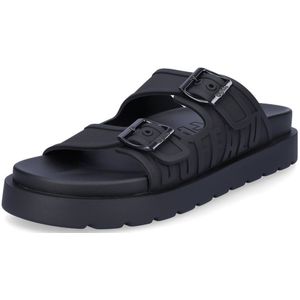 Buffalo - Damesmuiltje - Zwart - Vegan TPU - Twee Gespen